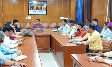 राज्य स्तरीय मेगा मॉक ड्रिल की तैयारियों को लेकर ऊना में बैठक आयोजित