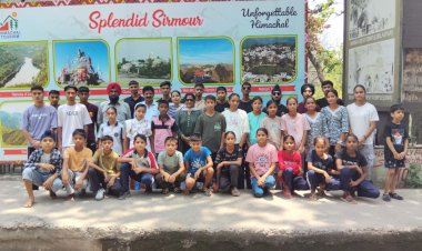 राज्य स्तरीय एथलेटिक्स प्रतियोगिता के लिए नाहन से रवाना हुई सिरमौर की टीम