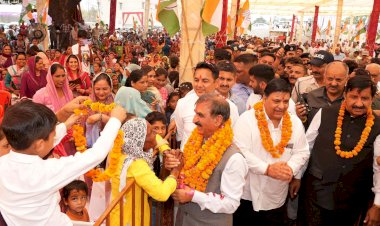 मुख्यमंत्री ने गगरेट विस में किए 75.10 करोड़ की विकासात्मक योजनाओं के उद्घाटन एवं शिलान्यास