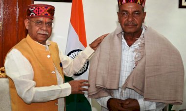 पद्मश्री हरिमन शर्मा ने राज्यपाल से भेंट की