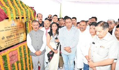 ऊना को विकास की बड़ी सौगात, मुख्यमंत्री ने किया 25.79 करोड़ रुपये के कार्यों का लोकार्पण और शिलान्यास