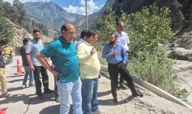 उपायुक्त किन्नौर ने पोवारी-शोंगटोंग बैराज का किया निरीक्षण