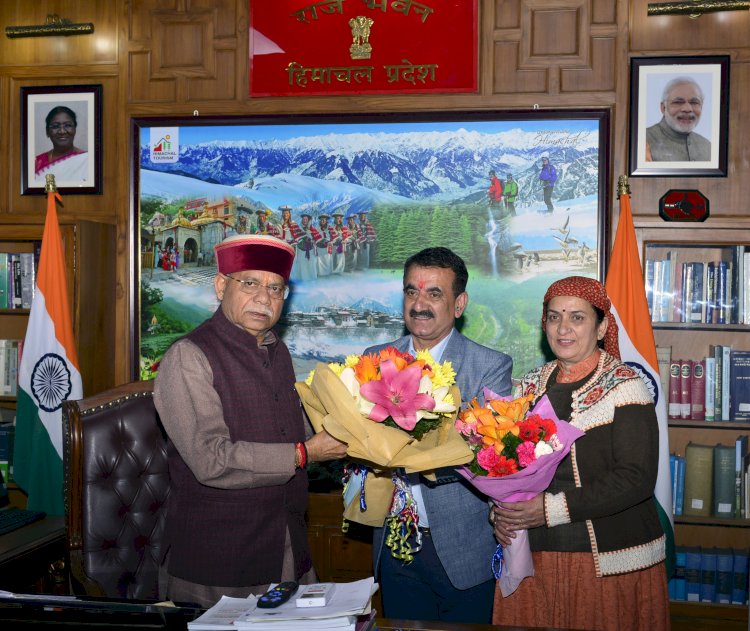 नवनियुक्त कुलपति ने राज्यपाल से भेंट की