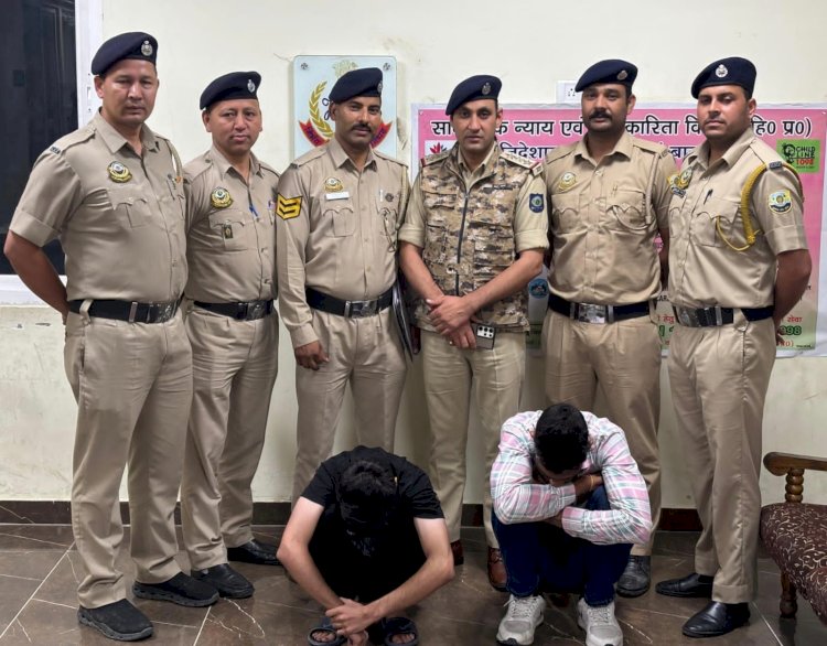 मनाली: 106.62 चिट्टा पकड़ा , पुलिस ने हरियाणा के दो युवक दबोचे..