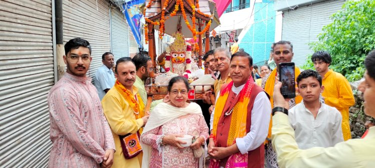 भाजपा प्रदेश अध्यक्ष डॉ. राजीव बिंदल ने भगवान श्री जगन्नाथ जी की रथ यात्रा में लिया भाग