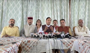 त्रासदी ग्रस्त क्षेत्र में प्रदेश की कांग्रेस सरकार ना दे पाई सड़क पानी और पुनर्वास : बिंदल