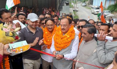 हर्षवर्धन चौहान ने पनोग में  25 लाख   से निर्मित विद्युत उपमंडल भवन का किया लोकार्पण