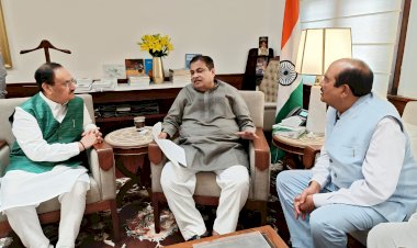 हिमाचल के हितों को लेकर नितिन गडकरी से मिले जेपी नड्डा