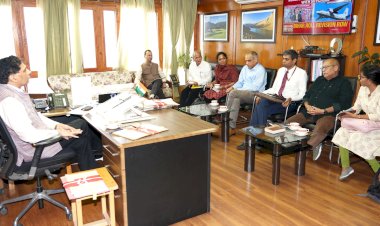 मुख्य सचिव ने प्राकृतिक आपदाओं को लेकर गठित केंद्रीय टीम के साथ की बैठक