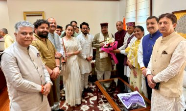 जेपी नड्डा की अध्यक्षता में भाजपा सांसदों, नेता प्रतिपक्ष, प्रदेशाध्यक्ष का एक प्रतिनिधिमंडल अमित शाह, गडकरी से मिला