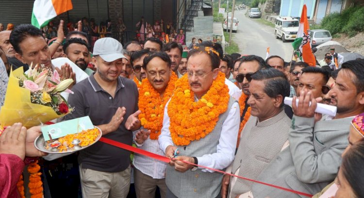 हर्षवर्धन चौहान ने पनोग में  25 लाख   से निर्मित विद्युत उपमंडल भवन का किया लोकार्पण