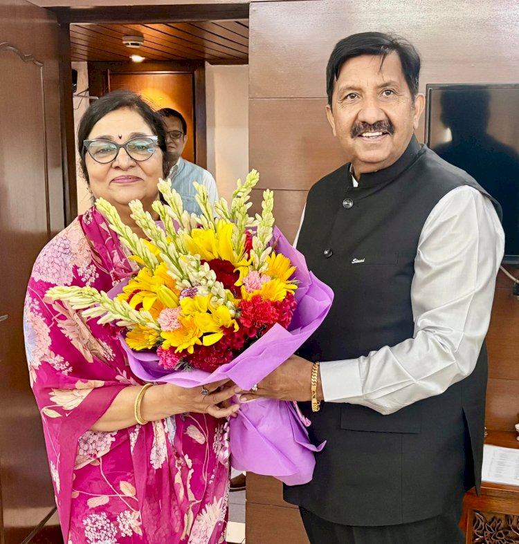 उप-मुख्यमंत्री ने राज्यसभा सांसद एवं हिमाचल कांग्रेस की प्रभारी से भेंट की