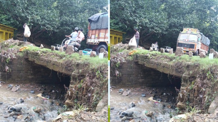 नेशनल हाइवे पर बिरोजा फैक्टरी के  नजदीक खतरनाक बनी पुलिया... सालों से दे रही है हादसों को न्योता..