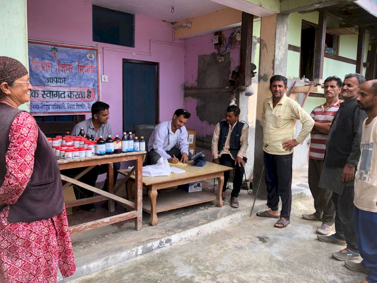 आयुष विभाग के तहत चिकित्सा मोबाइल इकाई को किया जा रहा संचालित