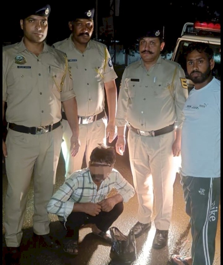 कालाअम्ब में ...देख पुलिस को फेंका लिफाफा, 458 ग्राम गाँजा पकड़ा: आरोपी हिरासत में..