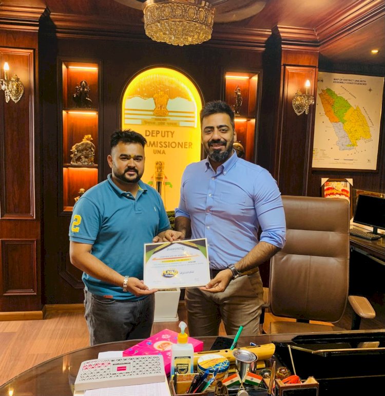 ऊना के दीपक सोनी ने टीवी रियलिटी शो ‘एसजीटी हुनर का रंग - सीज़न 3’ के सेमीफाइनल में बनाई जगह, उपायुक्त ने दी शुभकामनाएं