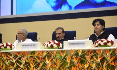 मुख्यमंत्री ने एआईसीसी के राष्ट्रीय सम्मेलन में  भाग लिया