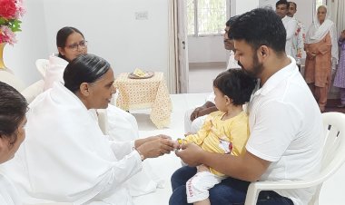 रक्षाबंधन उत्सव ब्रह्माकुमारीज़ नाहन सेवाकेंद्र पर हर्षोल्लास से मनाया गया।