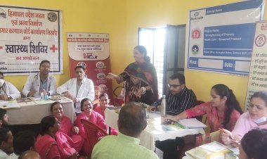 कटाह शीतला में श्रमिकों के लिए निःशुल्क चिकित्सा शिविर हुआ आयोजित