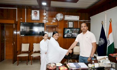 ब्रह्माकुमारियों ने उपायुक्त बिलासपुर को बांधी राखी