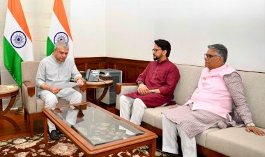 रेल मंत्री से मिल अनुराग सिंह ठाकुर व राजीव भारद्वाज ने माँगी नई रेल लाइन