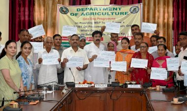 ऊना में प्राकृतिक खेती को बढ़ावा, जिला स्तरीय कार्यक्रम में विधायक विवेक शर्मा ने 39 किसानों को वितरित की 25.83 लाख की एमएसपी राशि