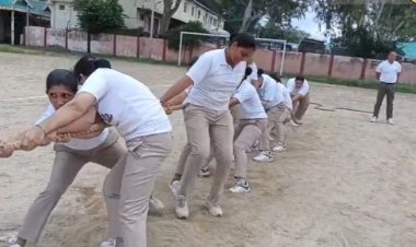 नशा मुक्ति भारत अभियान की 5 वीं वर्षगांठ पर सिरमौर पुलिस द्वारा रस्सा कस्सी का आयोजन