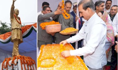 मुख्यमंत्री ने पूर्व प्रधानमंत्री राजीव गांधी को श्रद्धांजलि अर्पित की