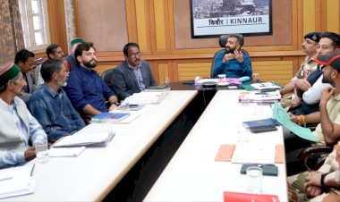 वाइब्रेंट विलेज कार्यक्रम के तहत उपायुक्त किन्नौर की अध्यक्षता में बैठक आयोजित