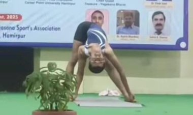यशोवर्धन अत्री ने स्टेट योगासन स्पोर्ट्स में लगाई स्वर्ण पदकों की हैट्रिक, चमकाया हमीरपुर का नाम 