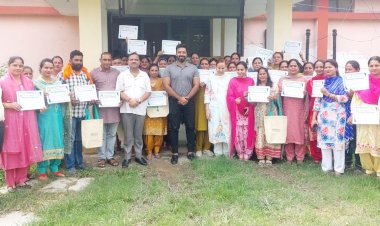केवीके रामपुर में राष्ट्रीय प्राकृतिक खेती मिशन के तहत 5 दिवसीय प्रशिक्षण शिविर सम्पन्न