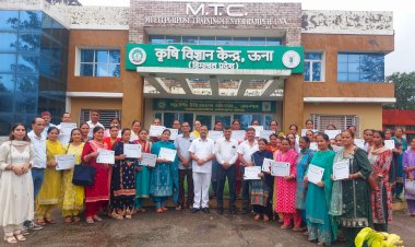 केवीके रामपुर में राष्ट्रीय प्राकृतिक खेती मिशन के तहत प्रशिक्षण शिविर सम्पन्न