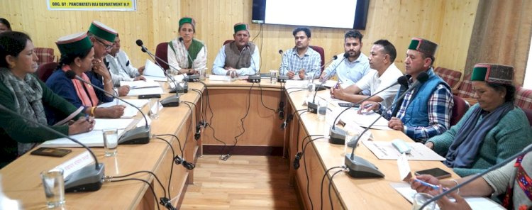 जिला परिषद किन्नौर की त्रैमासिक समीक्षा बैठक अध्यक्ष निहाल चारस की अध्यक्षता में सम्पन्न
