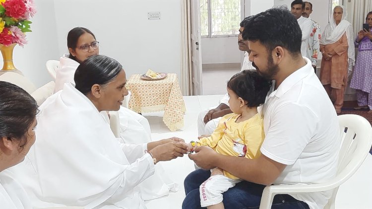 रक्षाबंधन उत्सव ब्रह्माकुमारीज़ नाहन सेवाकेंद्र पर हर्षोल्लास से मनाया गया।