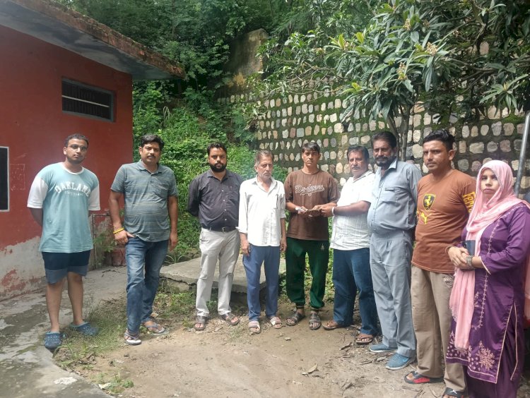 नगर निगम ऊना क्षेत्र में वर्षा प्रभावित 90 परिवारों को 2.20 लाख की तात्कालिक राहत राशि प्रदान