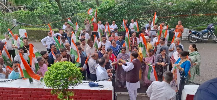 विभाजन विभीषिका स्मृति दिवस : तिरंगा यात्रा का नेतृत्व भी किया बिंदल ने....