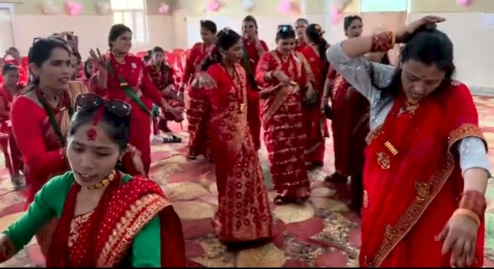 हरतालिका तीज पूर्व : नाहन में नेपाली मूल के लोगों ने नाहन में धूमधाम से मनाया , नेपाली संस्कृति की मिली झलक..