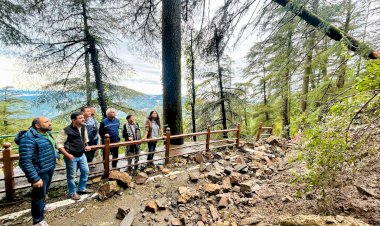 भाजपा संजौली मंडल पहुंचे रामचंद्र लिया नुकसान का जायजा