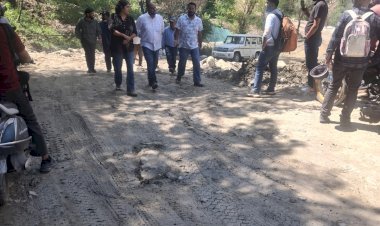 उपायुक्त ने भुंतर–मणिकर्ण सड़क मार्ग का किया निरीक्षण