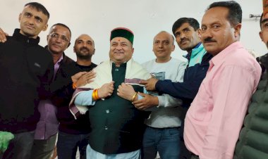 प्राथमिक शिक्षक संघ नोहराधार ने विधानसभा उपाध्यक्ष से की शिष्टाचार भेंट