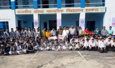 इको टास्क फोर्स ने रा.व.मा. पाठशाला शाकरा में पौधरोपण अभियान किया आयोजित