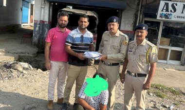 पुलिस ने 216 ग्राम चरस के साथ एक को किया गिरफ्तार