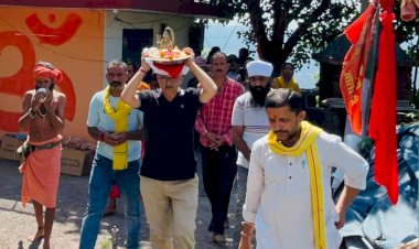 विधायक अजय सोलंकी ने चबाहाँ में  शिरगुल महाराज जी की मूर्ति स्थापना एवं पूजा-अर्चना में लिया भाग 