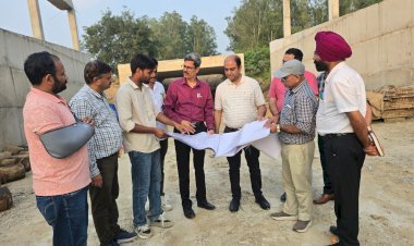 सचिव अभिषेक जैन ने मलाहत में निर्माणाधीन रेलवे अंडरपास का किया निरीक्षण