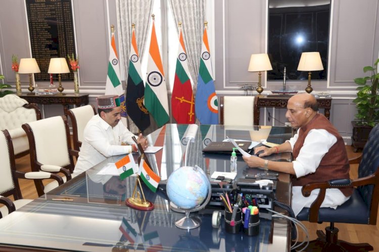 उप-मुख्य सचेत ने केन्द्रीय रक्षा मंत्री से शाहपुर में शहीद स्मारक स्वीकृत करने का आग्रह किया