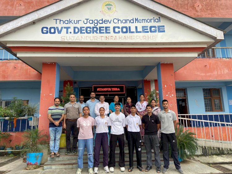 राजकीय उत्कृष्ट महाविद्यालय सुजानपुर टिहरा के एनसीसी कैडेट्स 15 से 26 सितम्बर तक बिलासपुर में आयोजित होने वाले नौकायन शिविर में लेंगे भाग 