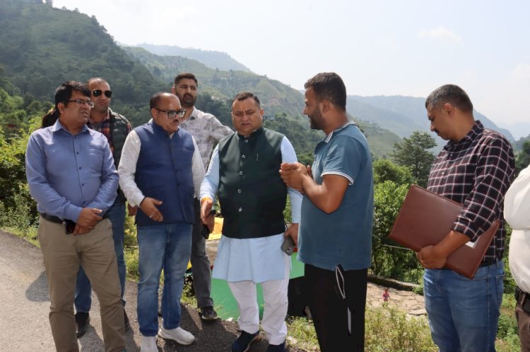 उपाध्यक्ष विनय कुमार ने रेणुका विधानसभा क्षेत्र के संगड़ाह उपमंडल में भारी बरसात से हुए नुकसान का लिया जायजा