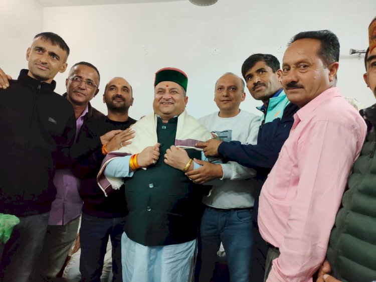 प्राथमिक शिक्षक संघ नोहराधार ने विधानसभा उपाध्यक्ष से की शिष्टाचार भेंट