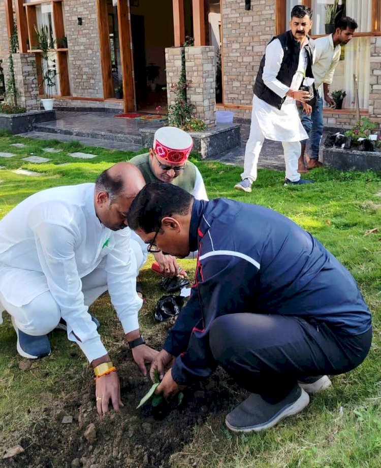 भाजपा संगठन महामंत्री ने सेवा पखवाड़ा एक पेड़ मां के नाम कार्यक्रम में भाग किया
