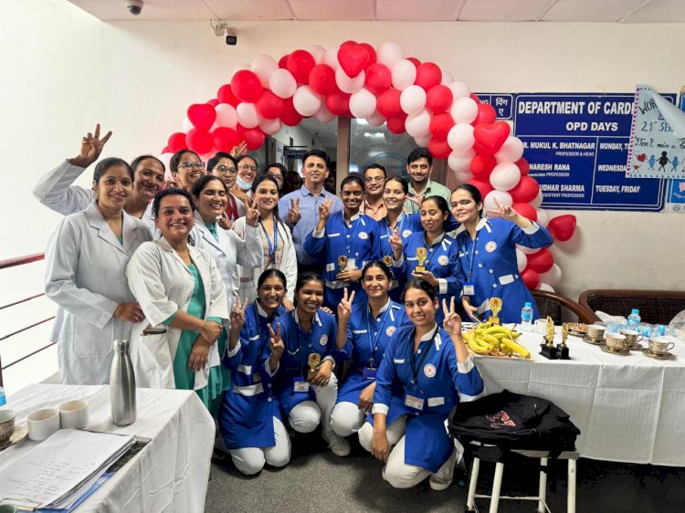 माता पद्मावती कॉलेज ऑफ नर्सिंग में विश्व हृदय दिवस 2025 का आयोजन